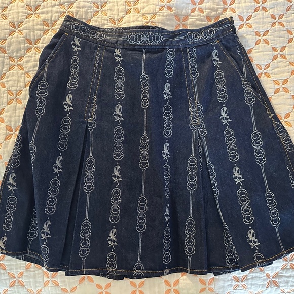 Denim Skirt, Tory Burch, size 8 - Picture 5 of 5